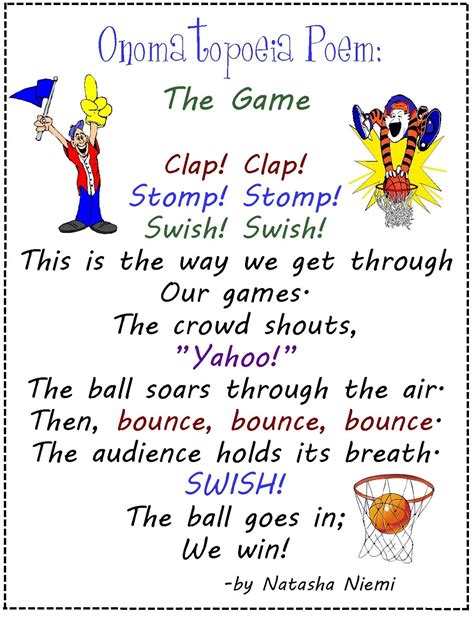 30 New Onomatopoeia Poems for Kids - Poems Love For Him