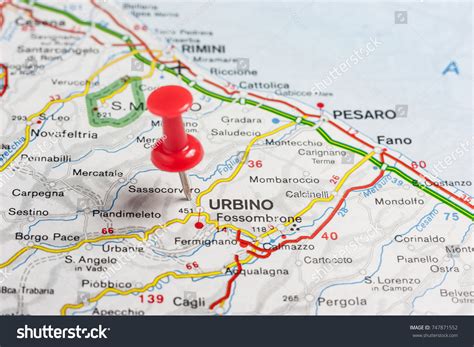 Map Of Italy Urbino - Amanda Marigold