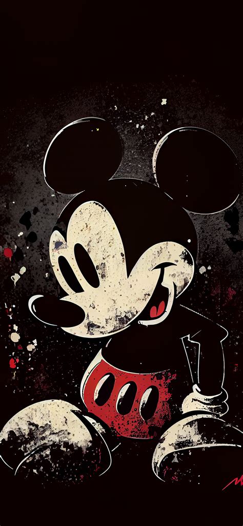 Mickey Mouse Black Wallpaper - Mickey Mouse Wallpaper iPhone