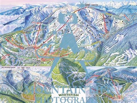 Whitefish Mountain Resort Map | Mountain Life Photography