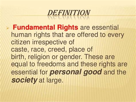 fundamental rights