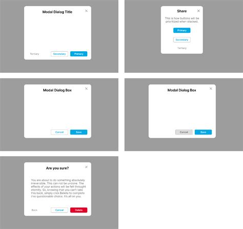Modal Dialog Boxes | Figma