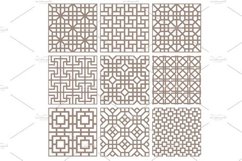 linear pattern set 2 | Pre-Designed Illustrator Graphics ~ Creative Market