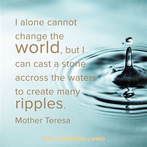 Ripple Effect Quotes Mother Teresa - ShortQuotes.cc