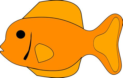 Orange Fish Clipart