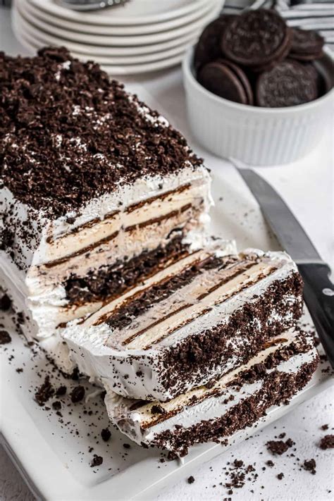 Oreo Ice Cream Cake Recipe - Shugary Sweets