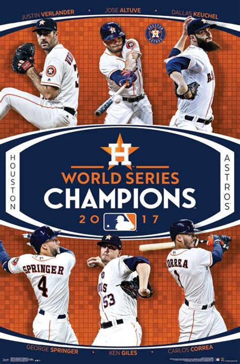 Houston Astros 2017 World Series CHAMPIONS 6-Player Commemorative ...