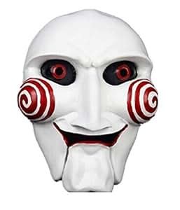 Amazon.com : PYSICAL Saw Jigsaw Killer Full Face Puppet Creepy Movie ...