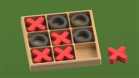 Tic Tac Toe With Box 3D model 3D printable | CGTrader