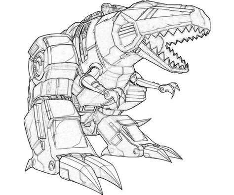 Dinobot Coloring Page - Free Printable Coloring Pages for Kids