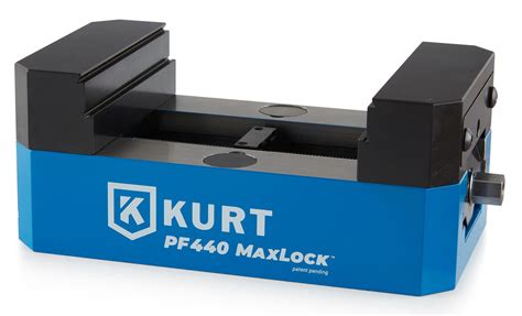 Kurt Precision Force MaxLock™ 5-Axis Vise PF440 with Dovetail Jaws ...