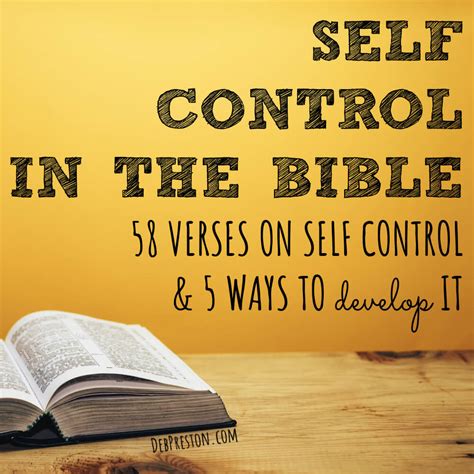 Self Control in the Bible | 58 Verses + 5 Ways to Develop It