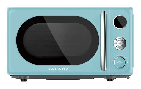 Galanz GLCMKA07BER-07 0.7 Cu.ft Retro Countertop Microwave 700W, Blue ...