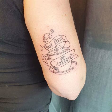 20 Lovely Coffee Tattoos Designs - The Proper Way to Start Your Day