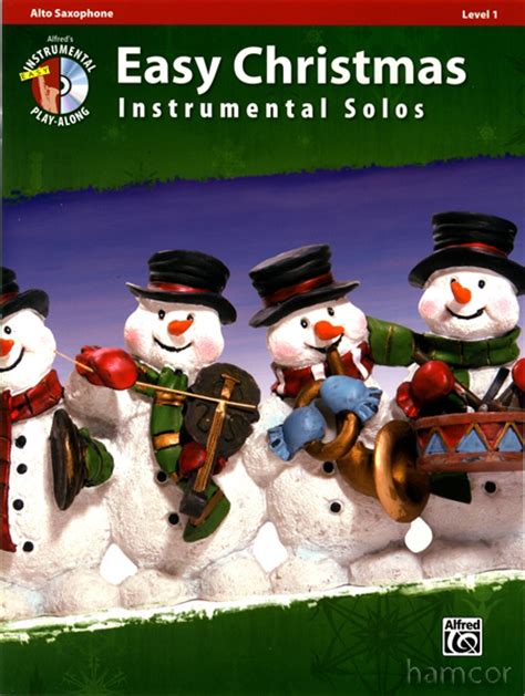 Easy Christmas Instrumental Solos Alto Sax Saxophone Music Book & Play ...