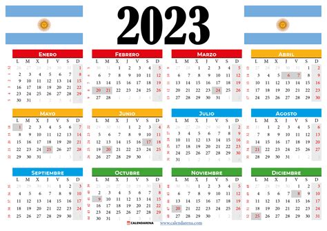 Calendario 2023 Argentina Con Numero De Semanas 2023 Imagesee | Images ...