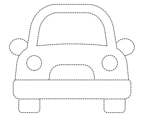 Basic Car Tracing Worksheet coloring page - Download, Print or Color ...