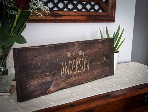 Custom wood signs, Personalized Family name wood sign, Rustic Wall Sign ...