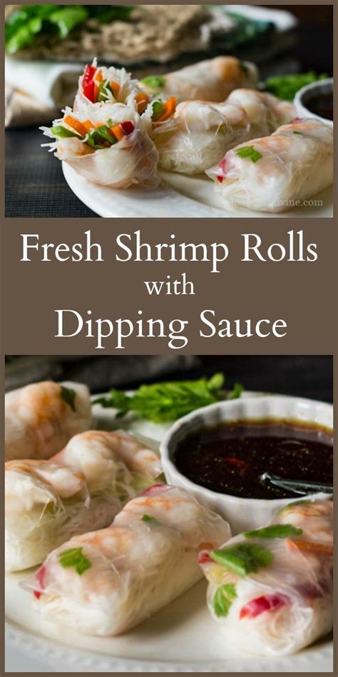 Shrimp Spring Rolls with Dipping Sauce - Light and Fresh | Recipe ...