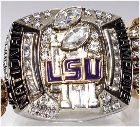 LSU Football 2007 | Lsu, Lsu football, Championship rings