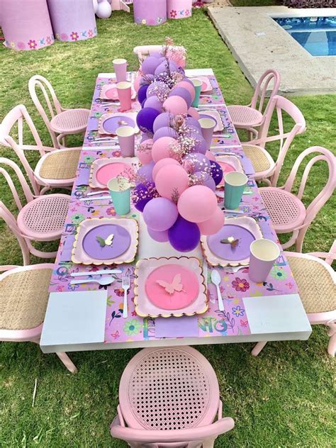 Encanto Pink | CatchMyParty.com Butterfly Birthday Party, Birthday ...