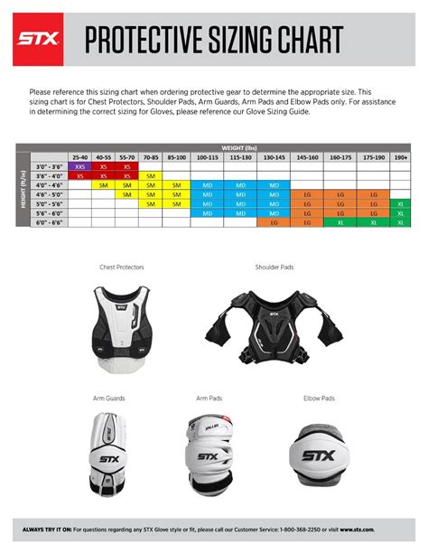 Size Charts Lacrosse - STX