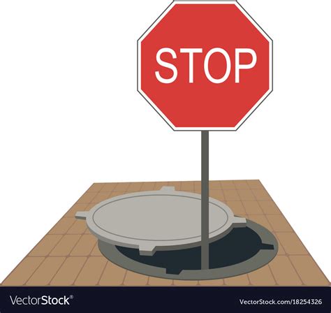 Sign board warns about danger Royalty Free Vector Image