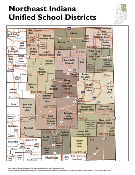 Unified School District Boundary Maps: STATS Indiana