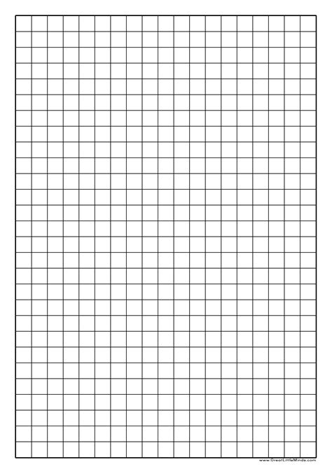 Graph Paper to Print - 1cm Squared Paper