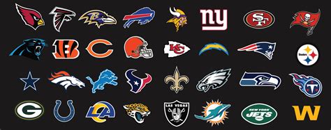 Printable NFL Football Team Logos | Nfl football logos, Football logo ...