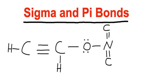 How to determine Sigma and Pi Bond - Hybridization - Organic Chemistry ...