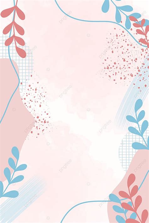 Pastel Aesthetic Wallpaper And Blue Pink Leaves Background Wallpaper ...