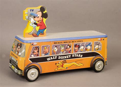 "MICKEY MOUSE BUS LINES" OUTSTANDING 1950s LARGE COMBINATION RIDING ...