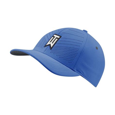 Nike 2020 Aerobill Tiger Woods Heritage86 Perforated Golf Hat in Blue ...