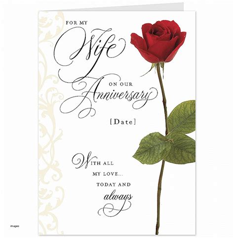 Printable Anniversary Cards For My Wife - Best FREE Printable