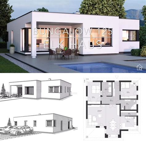 Architectural Flat Roof Design Plans Single Storey Modern Flat Roof ...