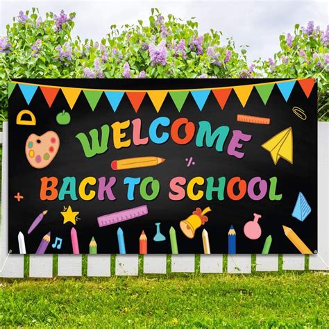 Party Décor Banners & Signs Back to School Welcome Banner First Day of ...