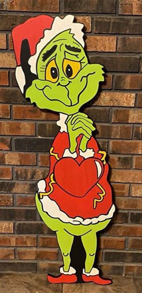 The Grinch Heart Grew Three Sizes 4 Ft Tall | Etsy Canada