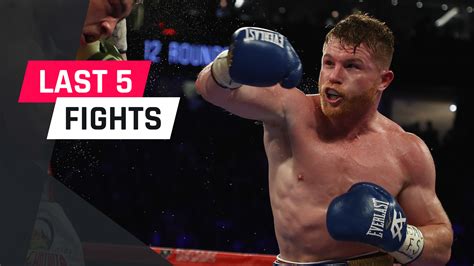 Canelo Alvarez's last five fights | Sporting News