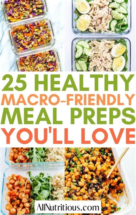 25 Macro-Friendly Meal Prep Recipes - All Nutritious