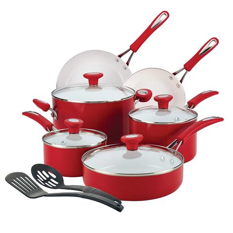 Buy SilverStone Ceramic Nonstick Cookware Pots and Pans Set, 12 Piece ...