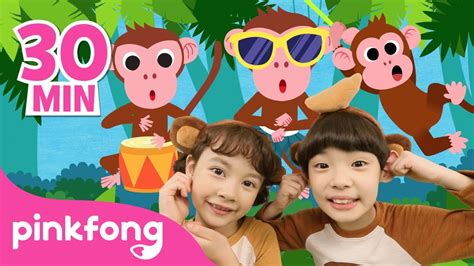 Monkey Banana and more 🙈🙉 | Animal Songs | Pinkfong Songs for Children ...