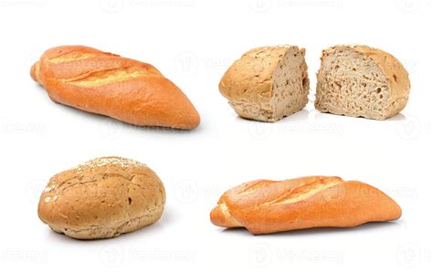 whole wheat bread isolated on white background 4183967 Stock Photo at ...