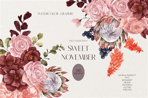 Sweet November. Fall watercolor. | Illustrations ~ Creative Market