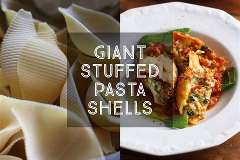 Giant Stuffed Pasta Shells — Days of Jay