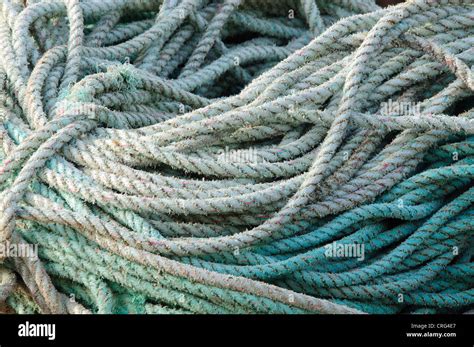 A coil of rope UK Stock Photo - Alamy