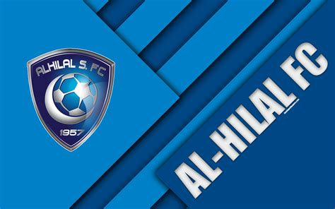 🔥 Download Wallpaper Al Hilal Fc 4k Blue Abstraction Logo Saudi by ...