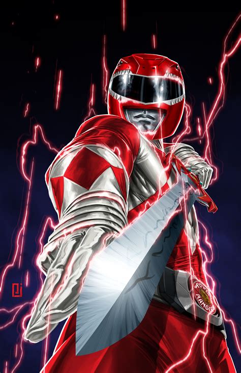 ArtStation - Red Ranger, Peejay Catacutan | Power rangers comic, Power ...