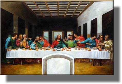 The Last Supper by Leonardo da Vinci Picture on Stretched Canvas, Wall ...