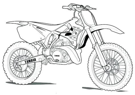 Dirt Bike Coloring Pages For Kids